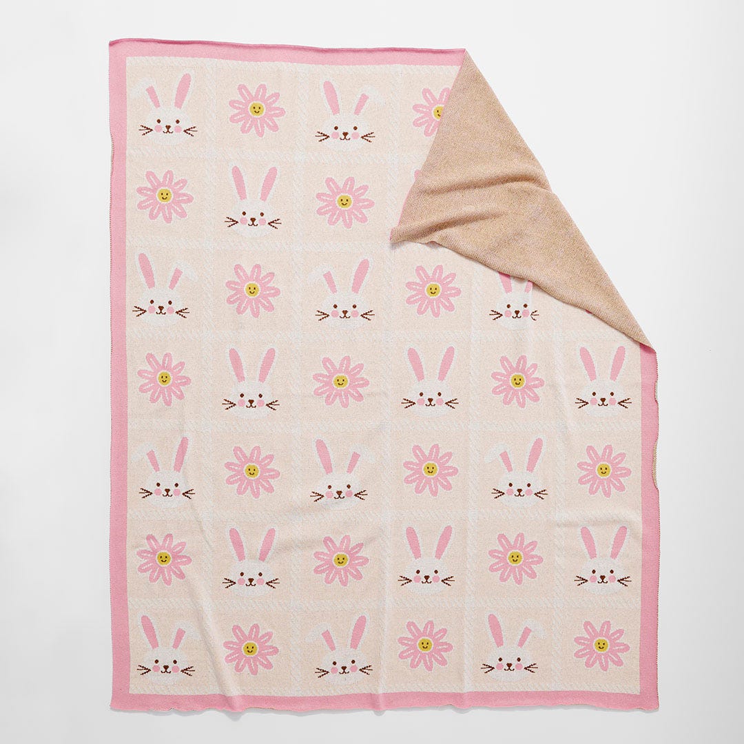 Cottontail Knitted Throw